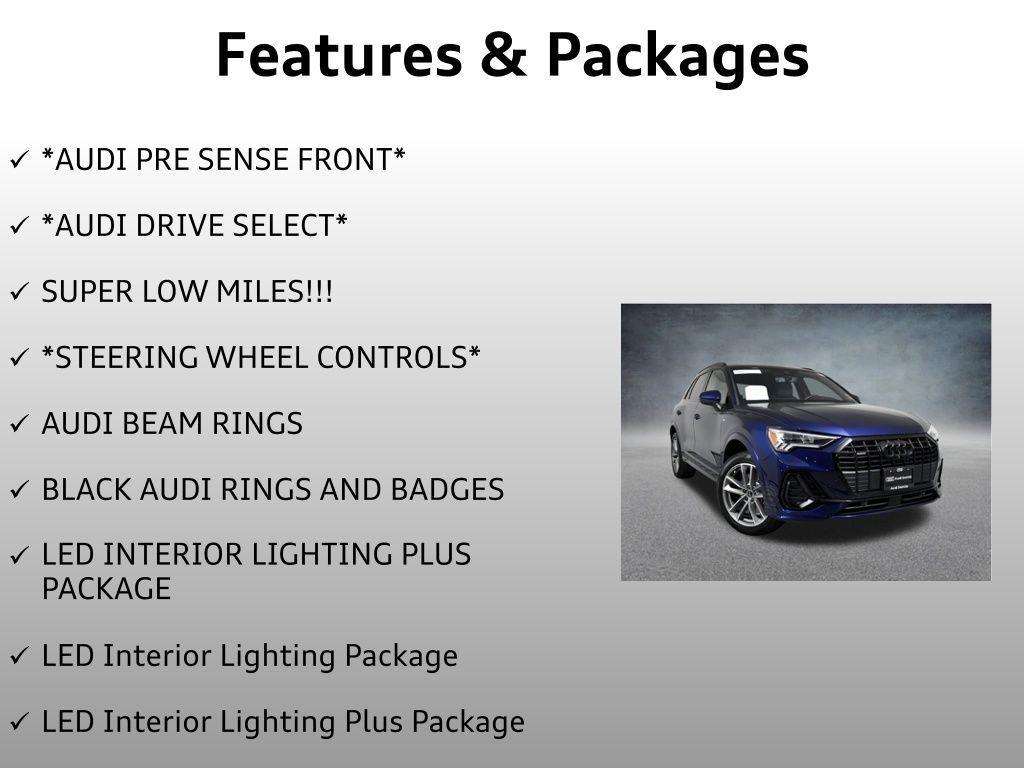 used 2024 Audi Q3 car, priced at $33,499