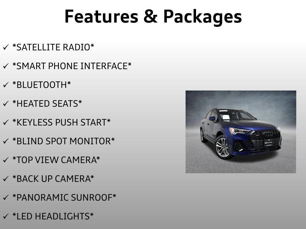 used 2024 Audi Q3 car, priced at $33,499