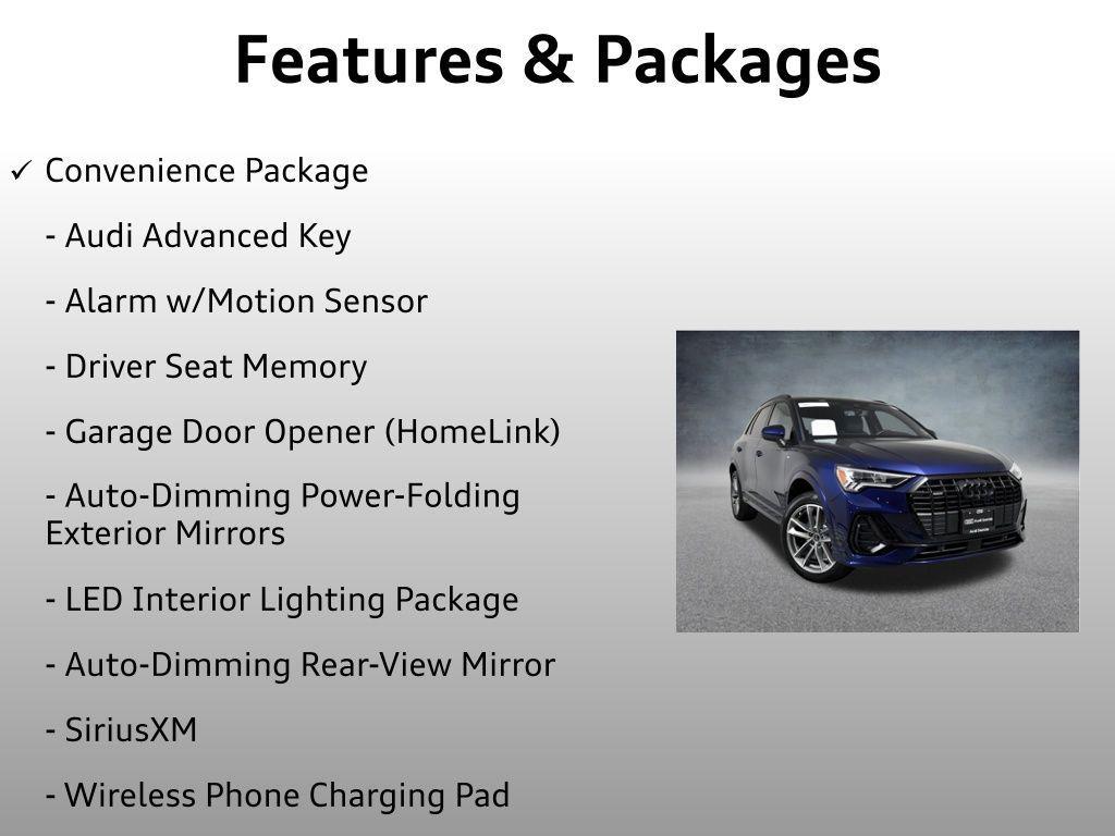 used 2024 Audi Q3 car, priced at $33,499