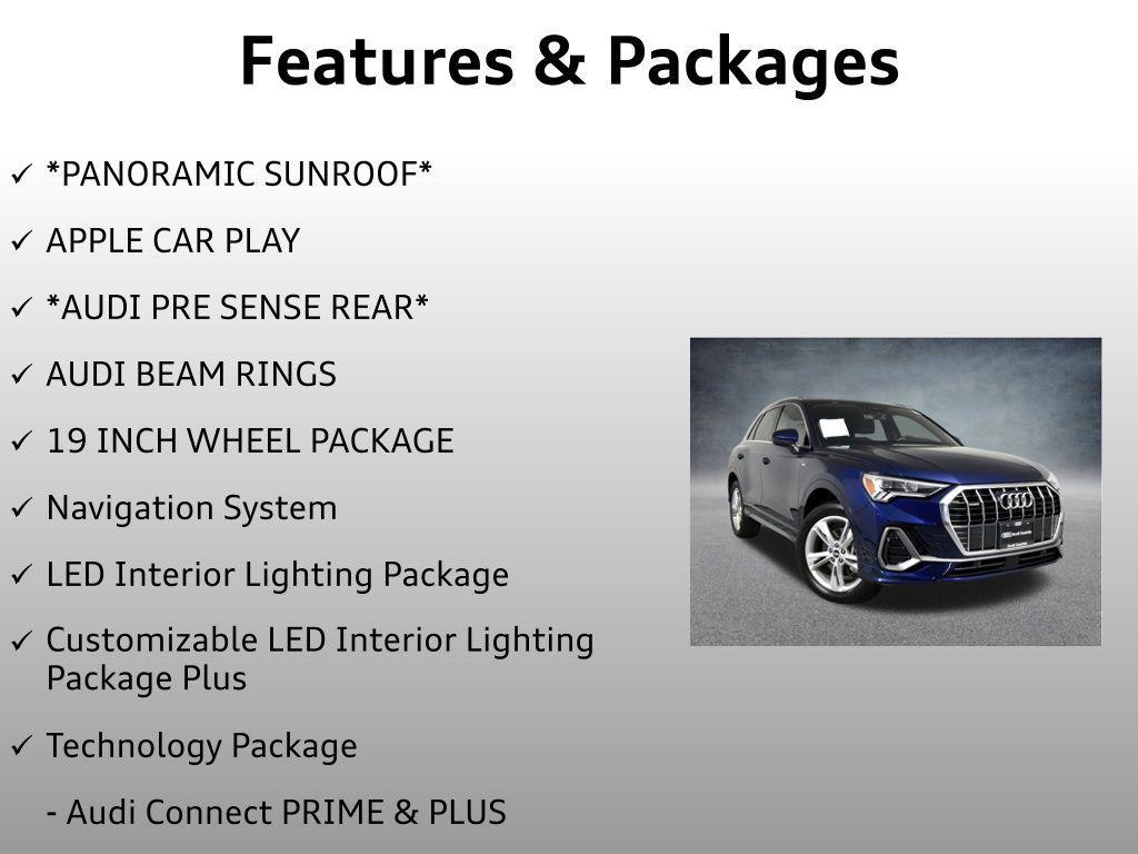 used 2021 Audi Q3 car, priced at $28,499