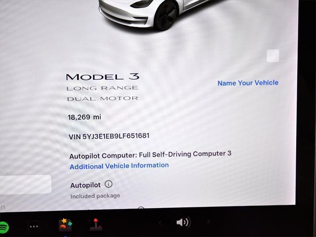 used 2020 Tesla Model 3 car, priced at $25,399