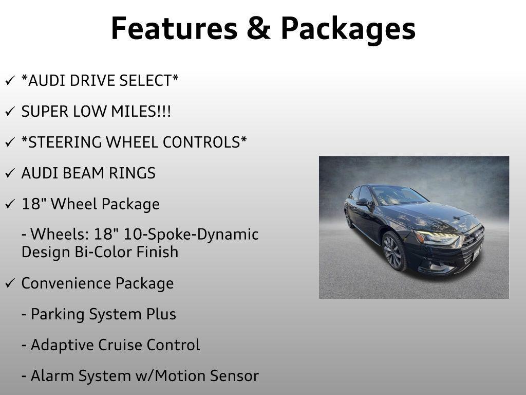 used 2023 Audi A4 car, priced at $34,999