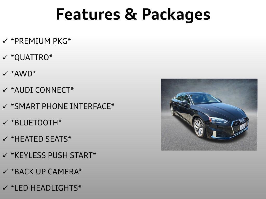 used 2022 Audi A5 Sportback car, priced at $32,999