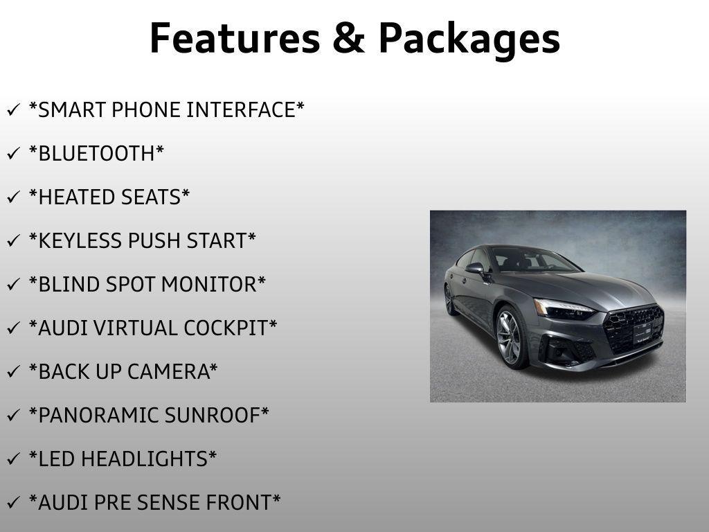 used 2024 Audi A5 Sportback car, priced at $37,999