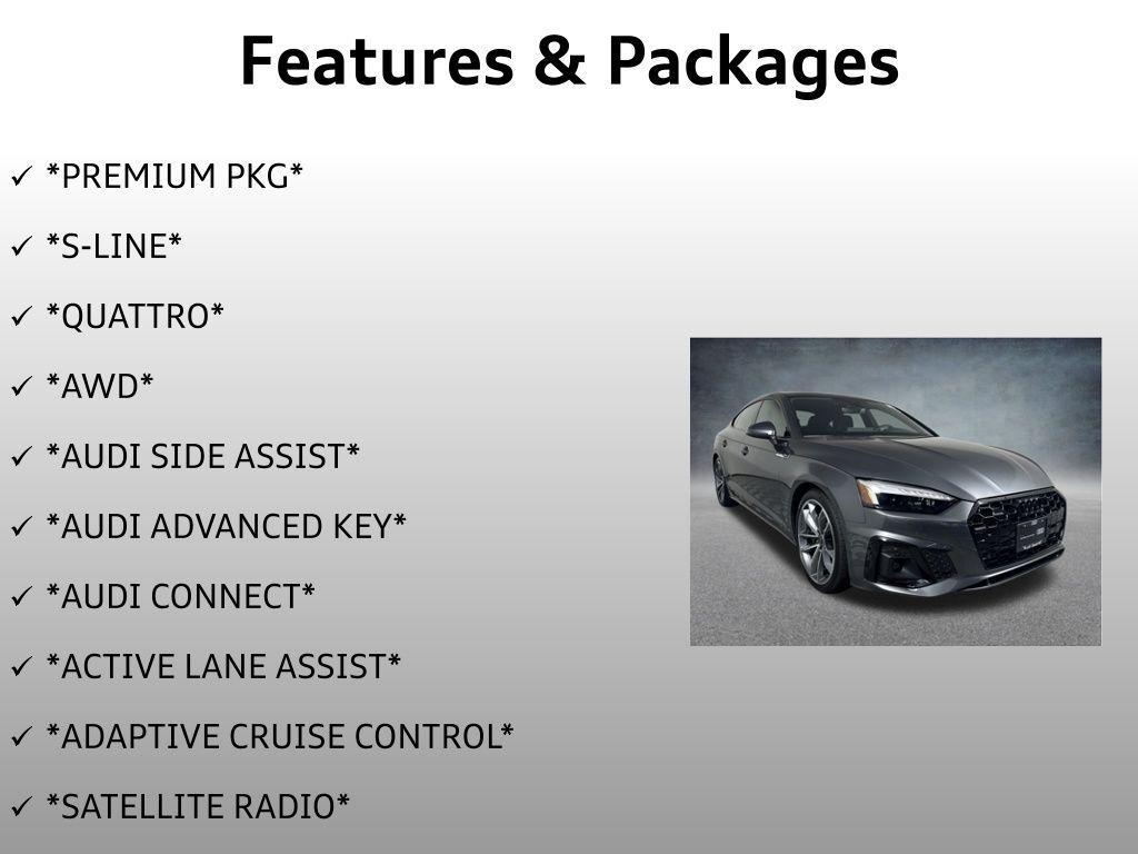 used 2024 Audi A5 Sportback car, priced at $37,999