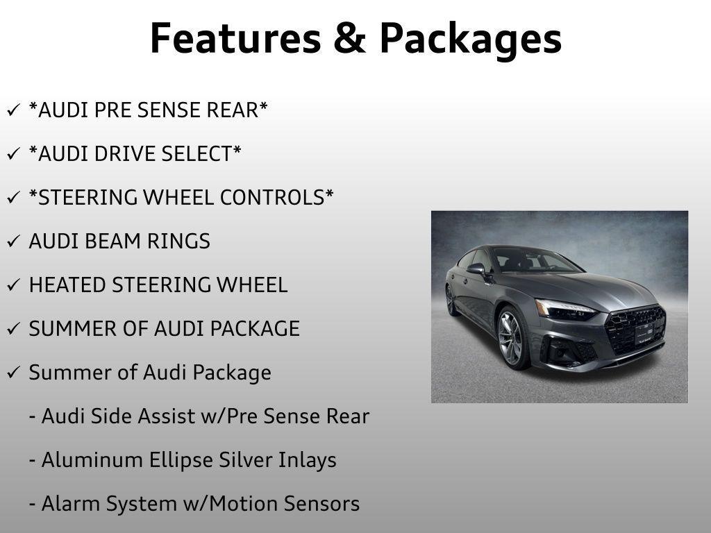 used 2024 Audi A5 Sportback car, priced at $37,999