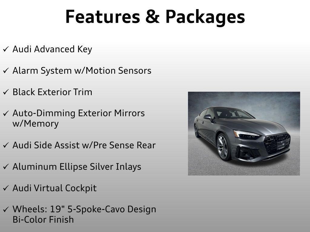 used 2024 Audi A5 Sportback car, priced at $37,999