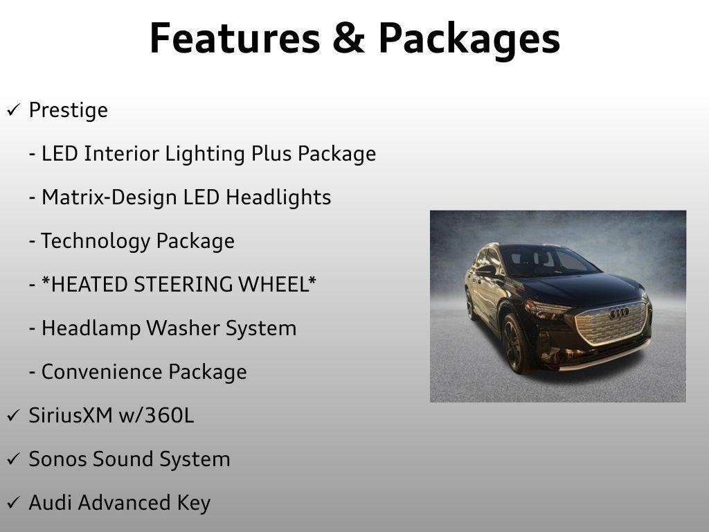 used 2022 Audi Q4 e-tron car, priced at $23,999