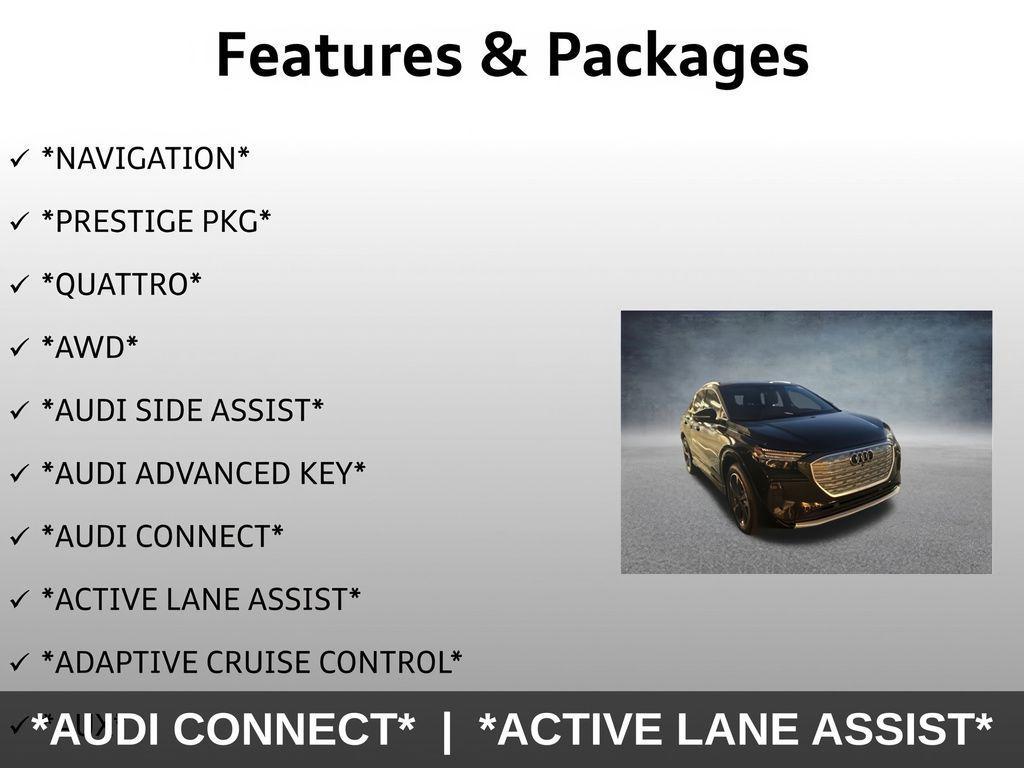 used 2022 Audi Q4 e-tron car, priced at $23,999