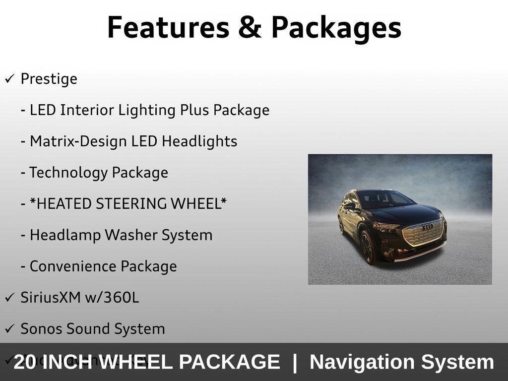 used 2022 Audi Q4 e-tron car, priced at $23,999