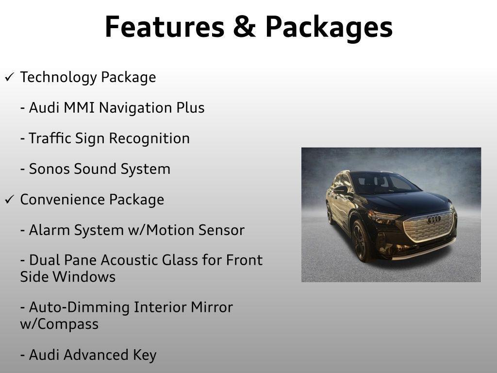 used 2022 Audi Q4 e-tron car, priced at $23,999