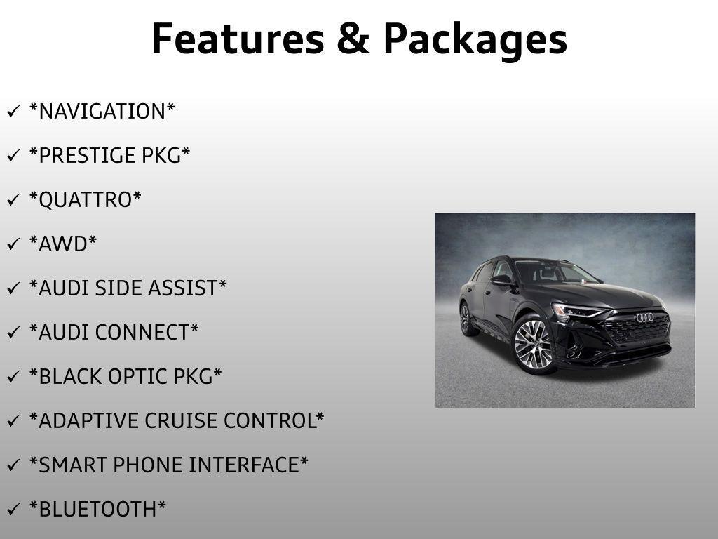 used 2024 Audi Q8 e-tron car, priced at $53,999
