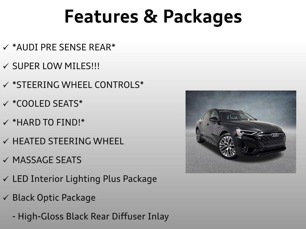used 2024 Audi Q8 e-tron car, priced at $53,999