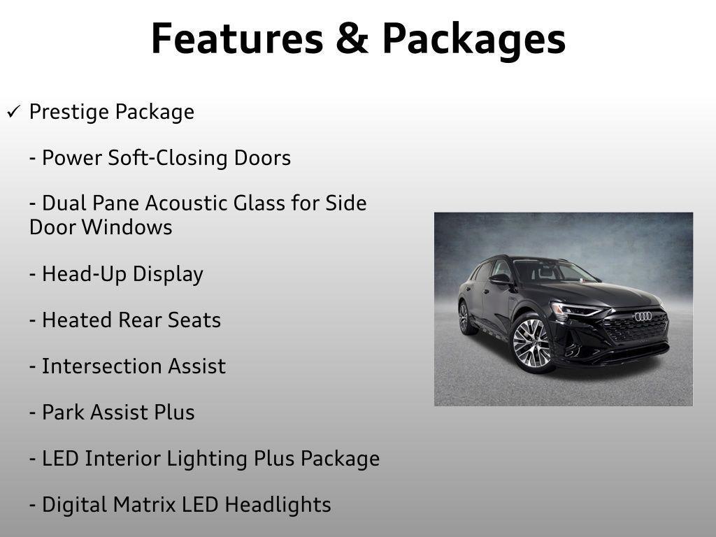 used 2024 Audi Q8 e-tron car, priced at $53,999