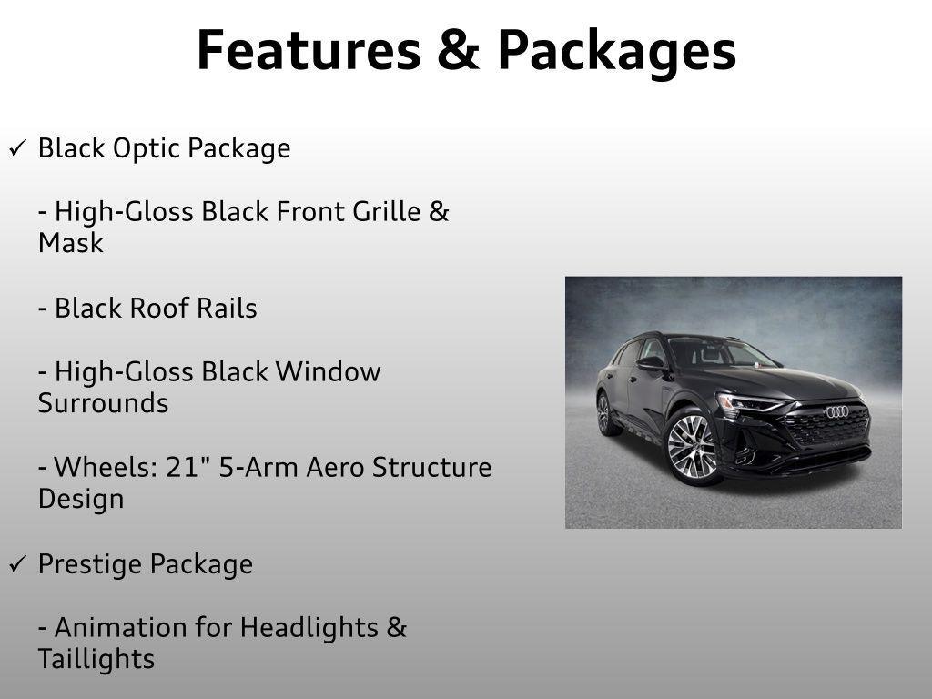 used 2024 Audi Q8 e-tron car, priced at $53,999