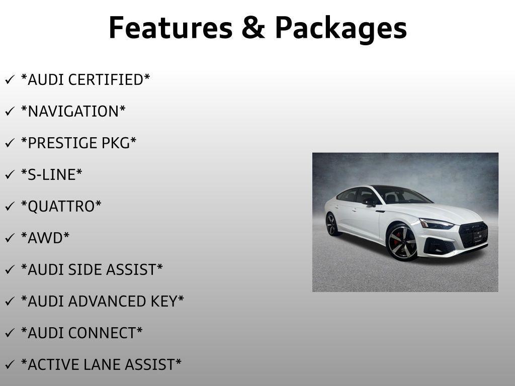 used 2024 Audi A5 Sportback car, priced at $44,999