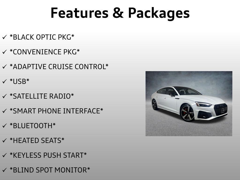 used 2024 Audi A5 Sportback car, priced at $44,999