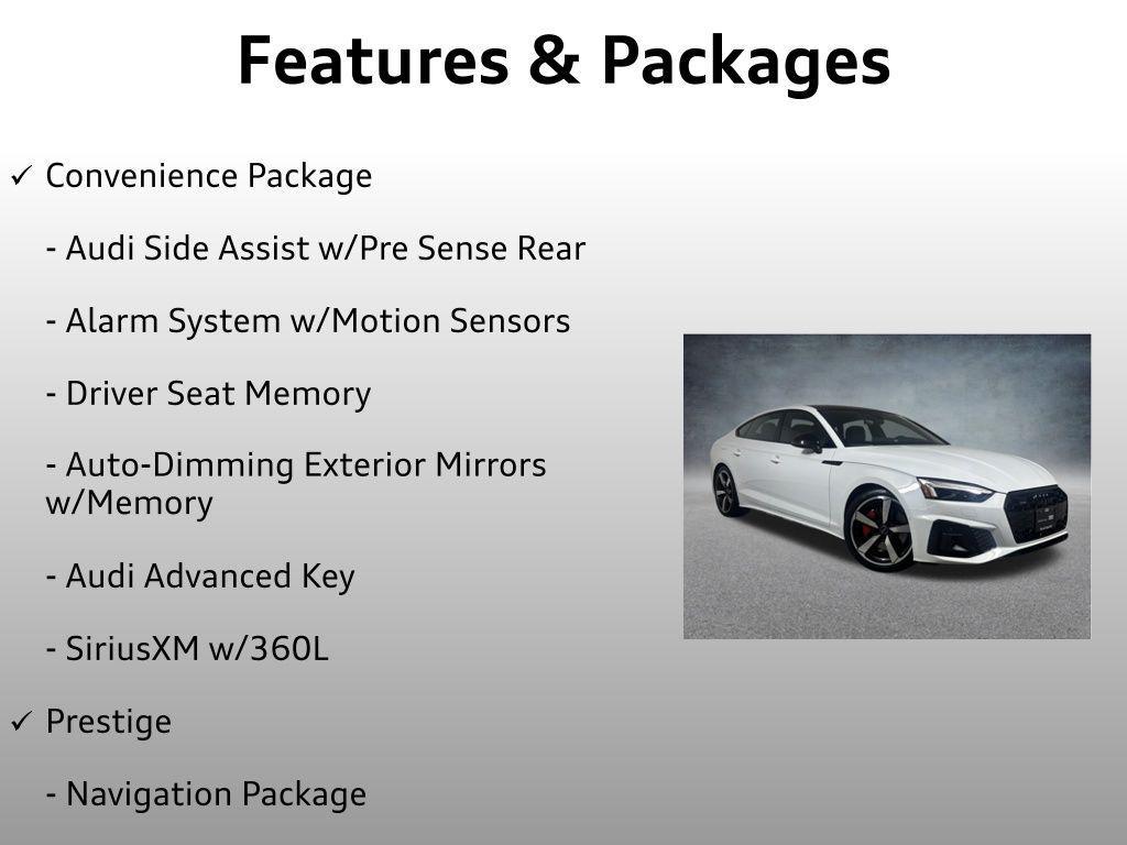 used 2024 Audi A5 Sportback car, priced at $44,999