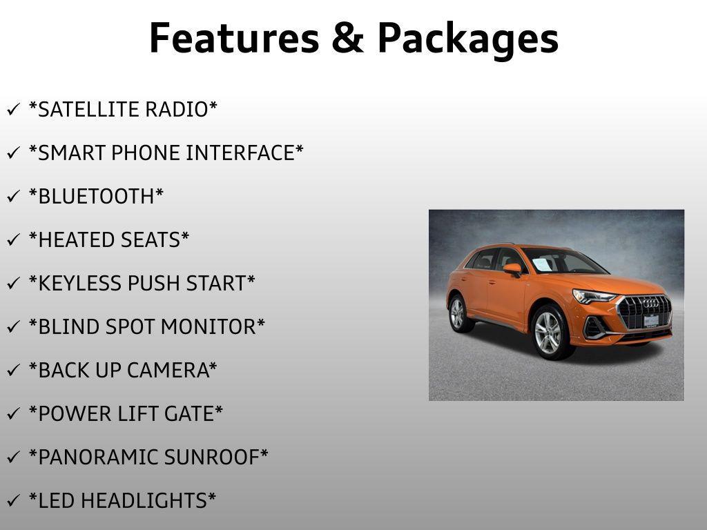 used 2024 Audi Q3 car, priced at $33,499