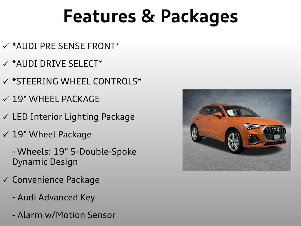 used 2024 Audi Q3 car, priced at $33,499