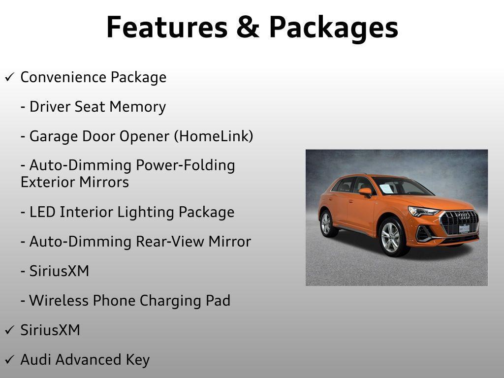 used 2024 Audi Q3 car, priced at $33,499