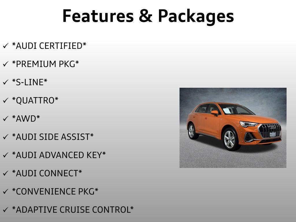 used 2024 Audi Q3 car, priced at $33,499