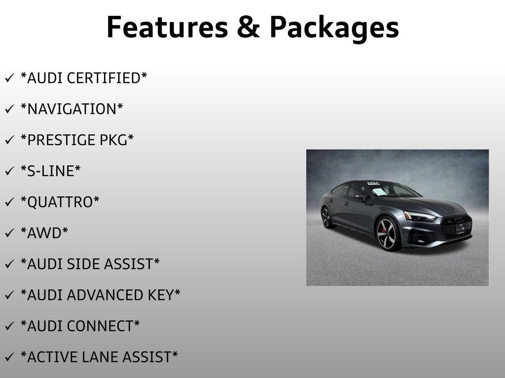 used 2024 Audi A5 Sportback car, priced at $42,999