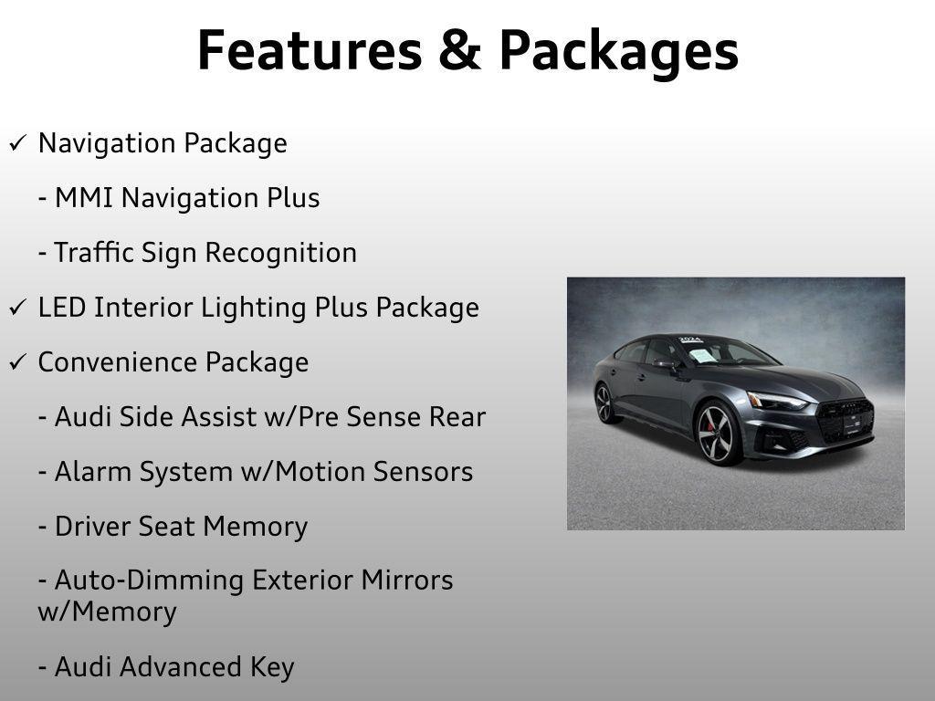 used 2024 Audi A5 Sportback car, priced at $42,999