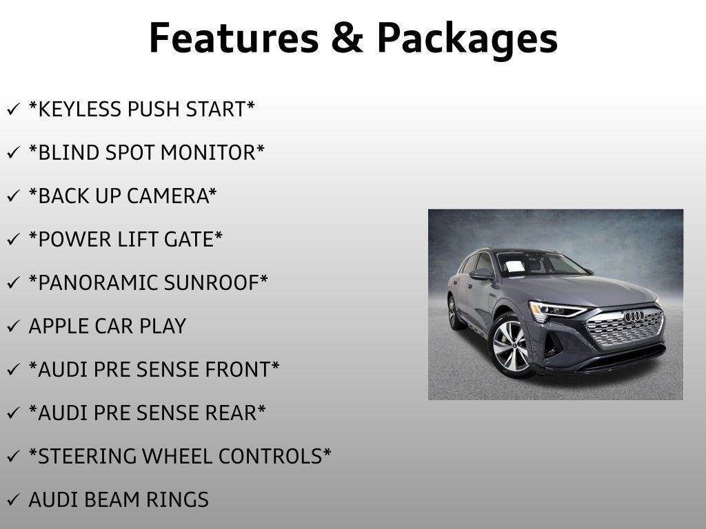 used 2024 Audi Q8 e-tron car, priced at $42,999