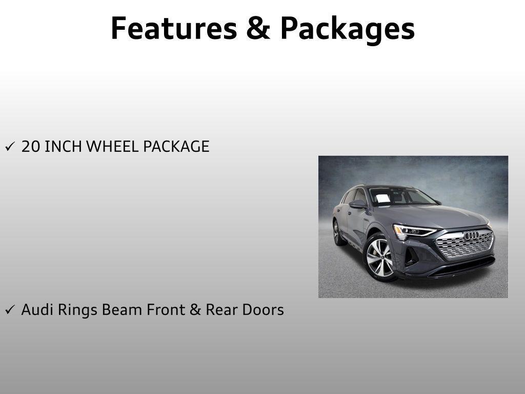 used 2024 Audi Q8 e-tron car, priced at $42,999
