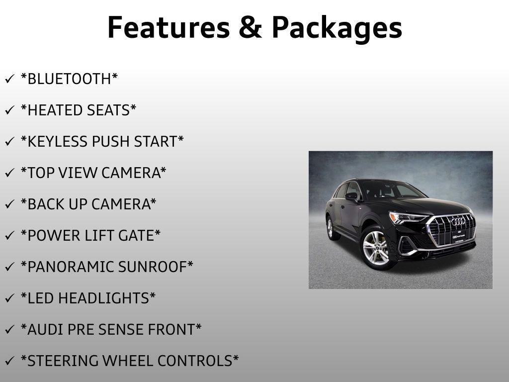 used 2022 Audi Q3 car, priced at $28,499