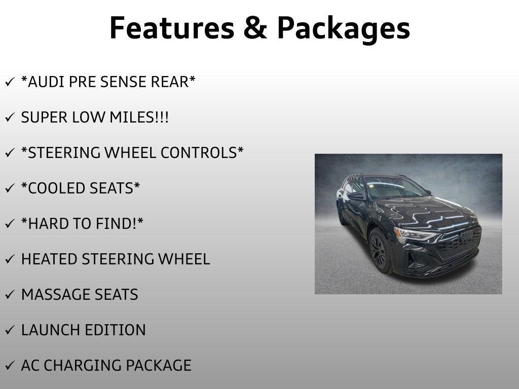 used 2024 Audi Q8 e-tron car, priced at $53,999