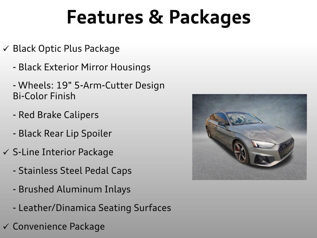 used 2023 Audi A5 Sportback car, priced at $37,999