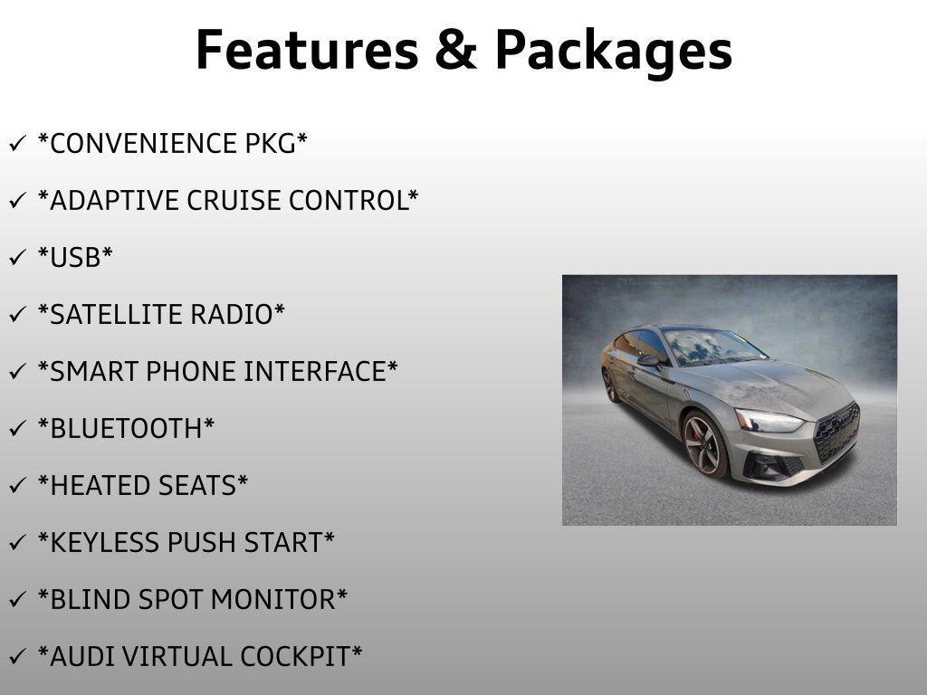 used 2023 Audi A5 Sportback car, priced at $37,999