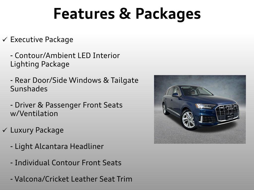 used 2022 Audi Q7 car, priced at $31,899