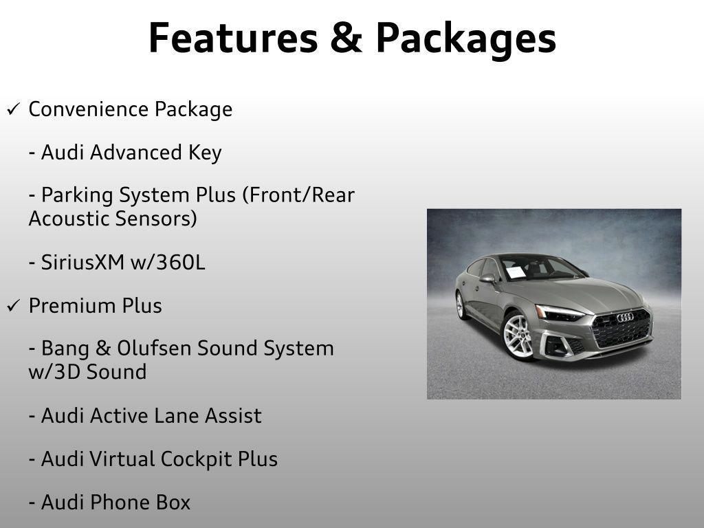 used 2023 Audi A5 Sportback car, priced at $36,699