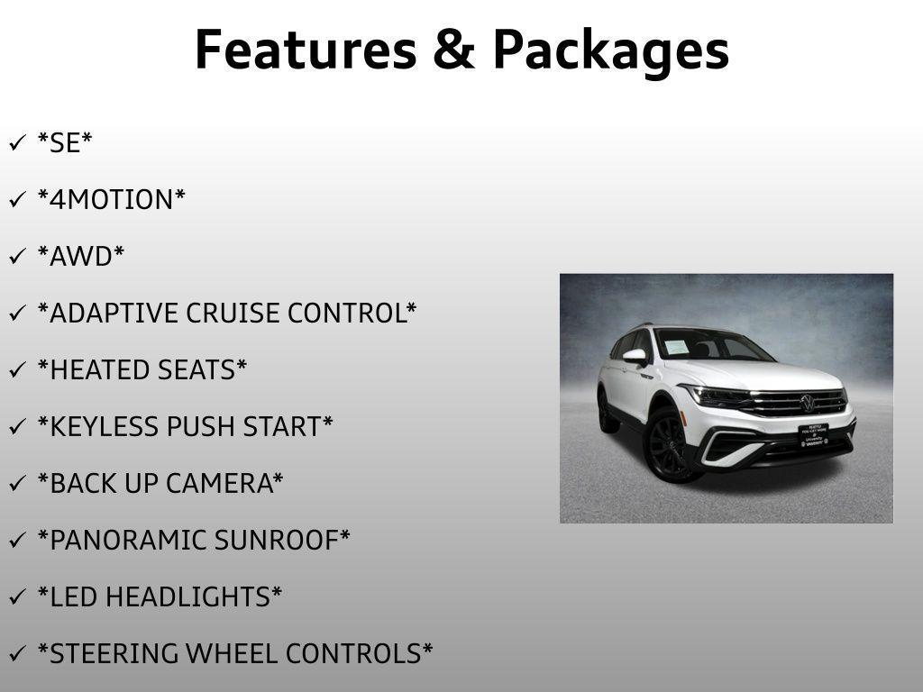 used 2024 Volkswagen Tiguan car, priced at $28,199