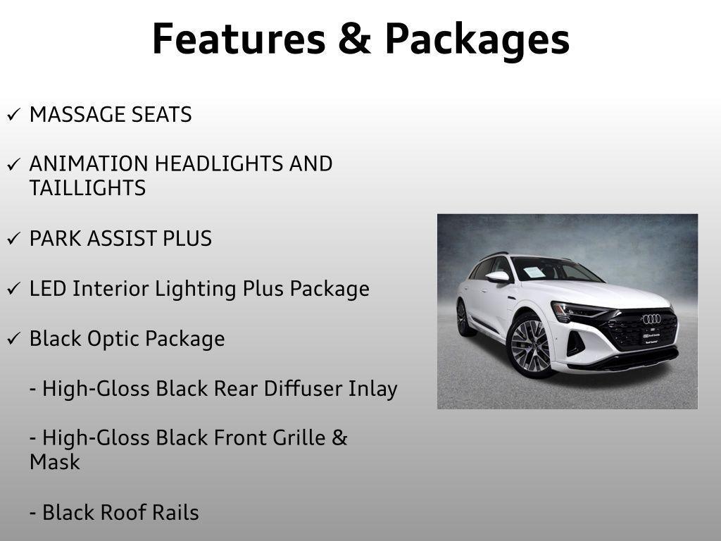 used 2024 Audi Q8 e-tron car, priced at $53,999