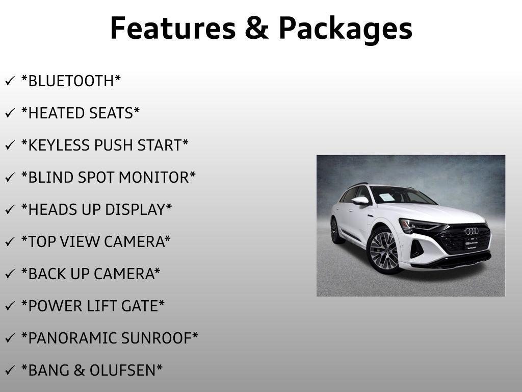 used 2024 Audi Q8 e-tron car, priced at $53,999