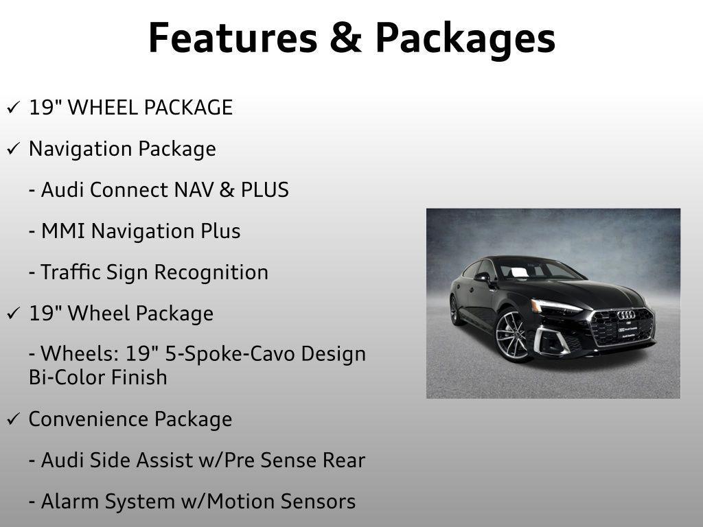 used 2024 Audi A5 Sportback car, priced at $41,199