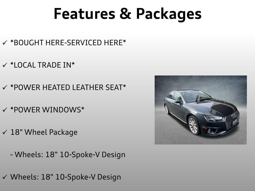 used 2019 Audi A4 car, priced at $24,599