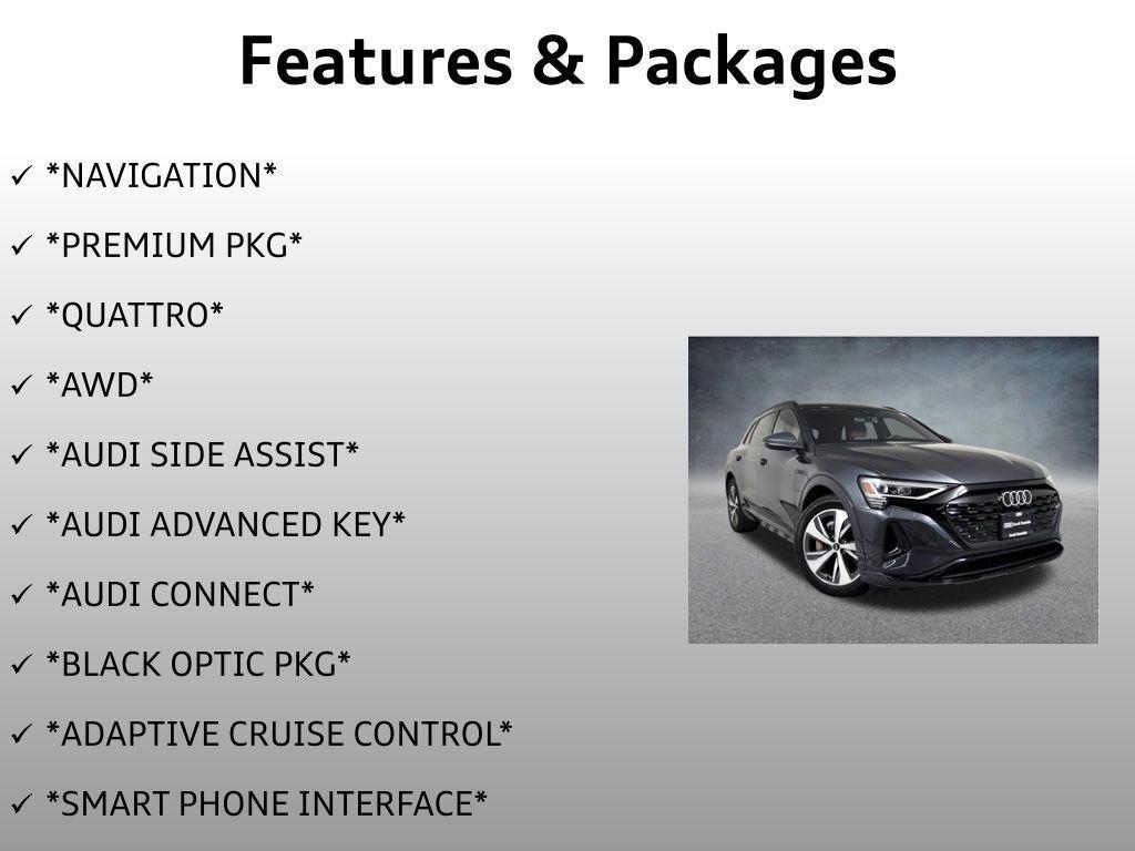 used 2024 Audi Q8 e-tron car, priced at $42,799