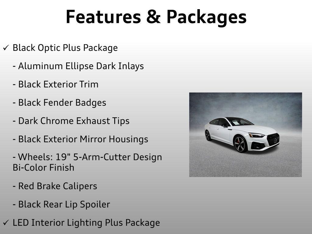 used 2024 Audi A5 Sportback car, priced at $43,499