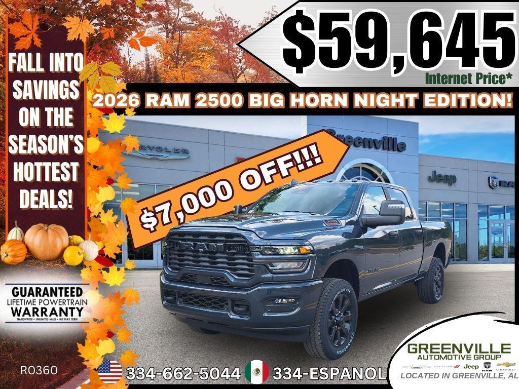 new 2026 Ram 2500 car, priced at $59,645