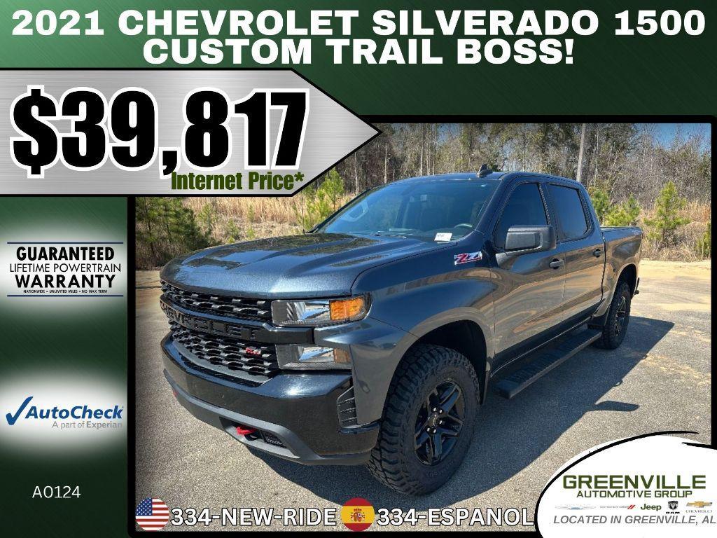 used 2021 Chevrolet Silverado 1500 car, priced at $39,817