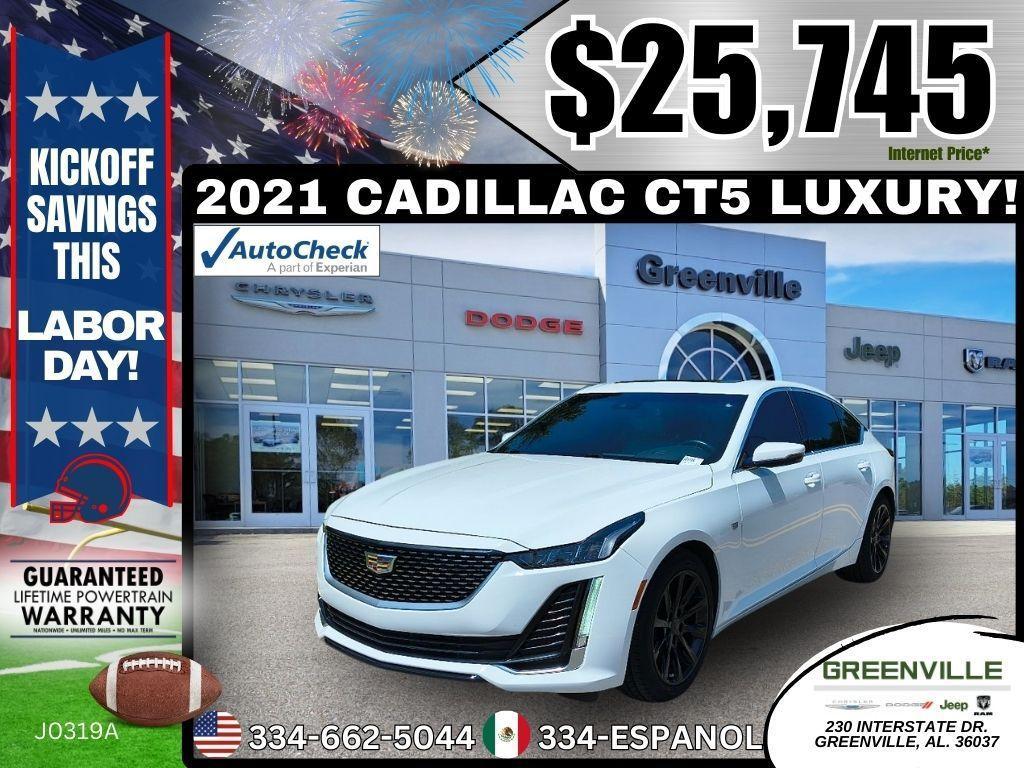 used 2021 Cadillac CT5 car, priced at $25,745