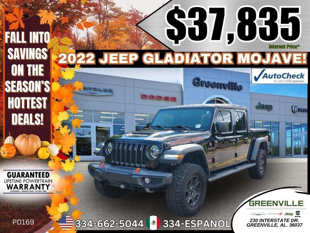used 2022 Jeep Gladiator car, priced at $37,835