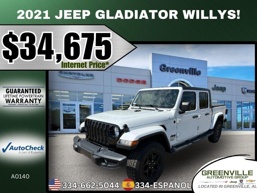 used 2021 Jeep Gladiator car, priced at $34,675