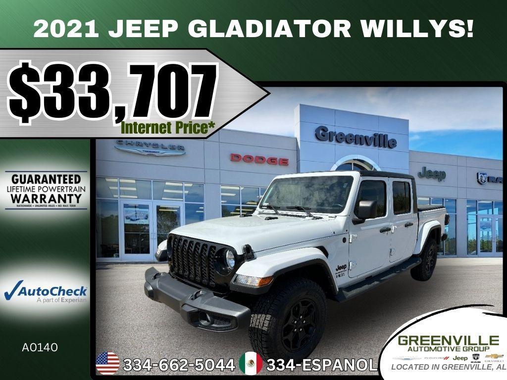 used 2021 Jeep Gladiator car, priced at $33,707