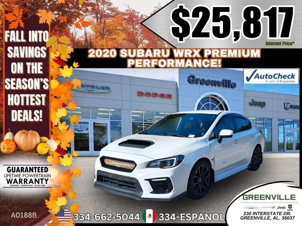 used 2020 Subaru WRX car, priced at $25,817